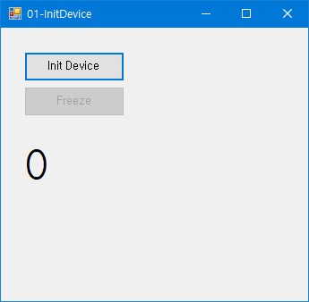 01-InitDevice application run