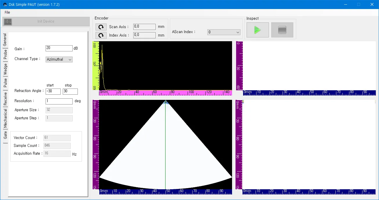 DSPAUT SDK SimplePAUT integrated application active interface